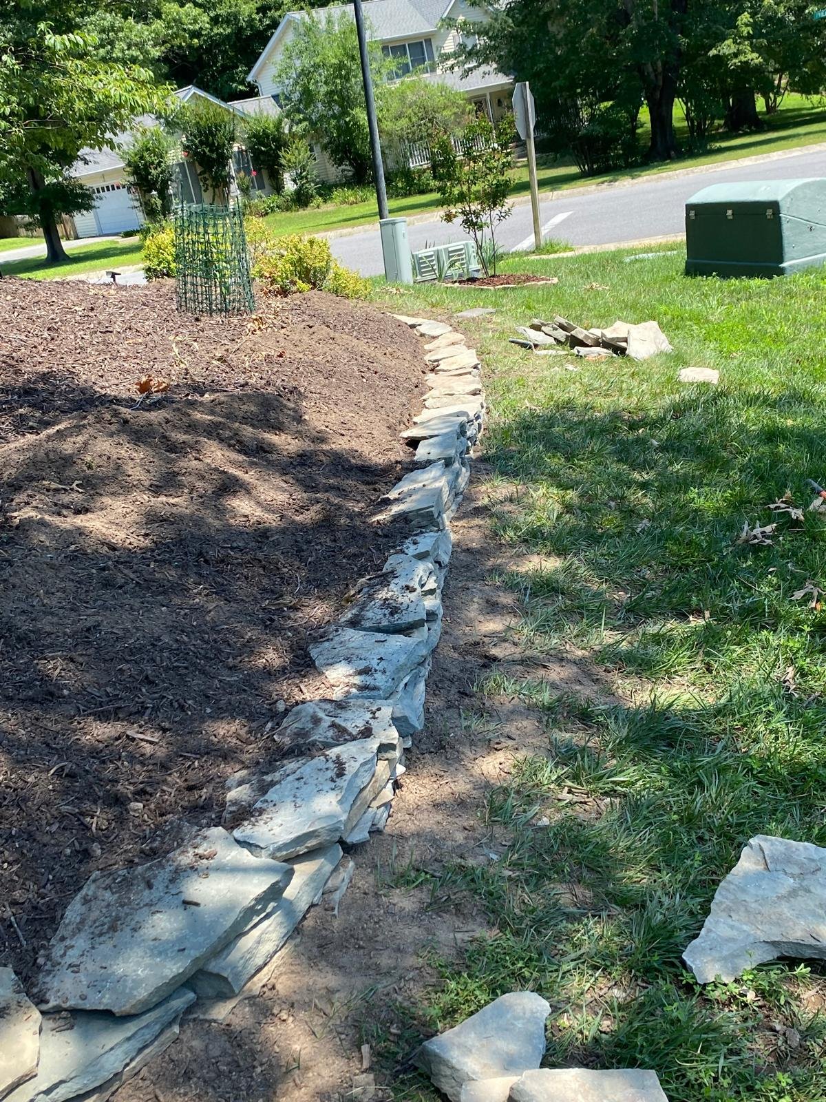 Planting and installation work in the Tzir Landscaping gallery